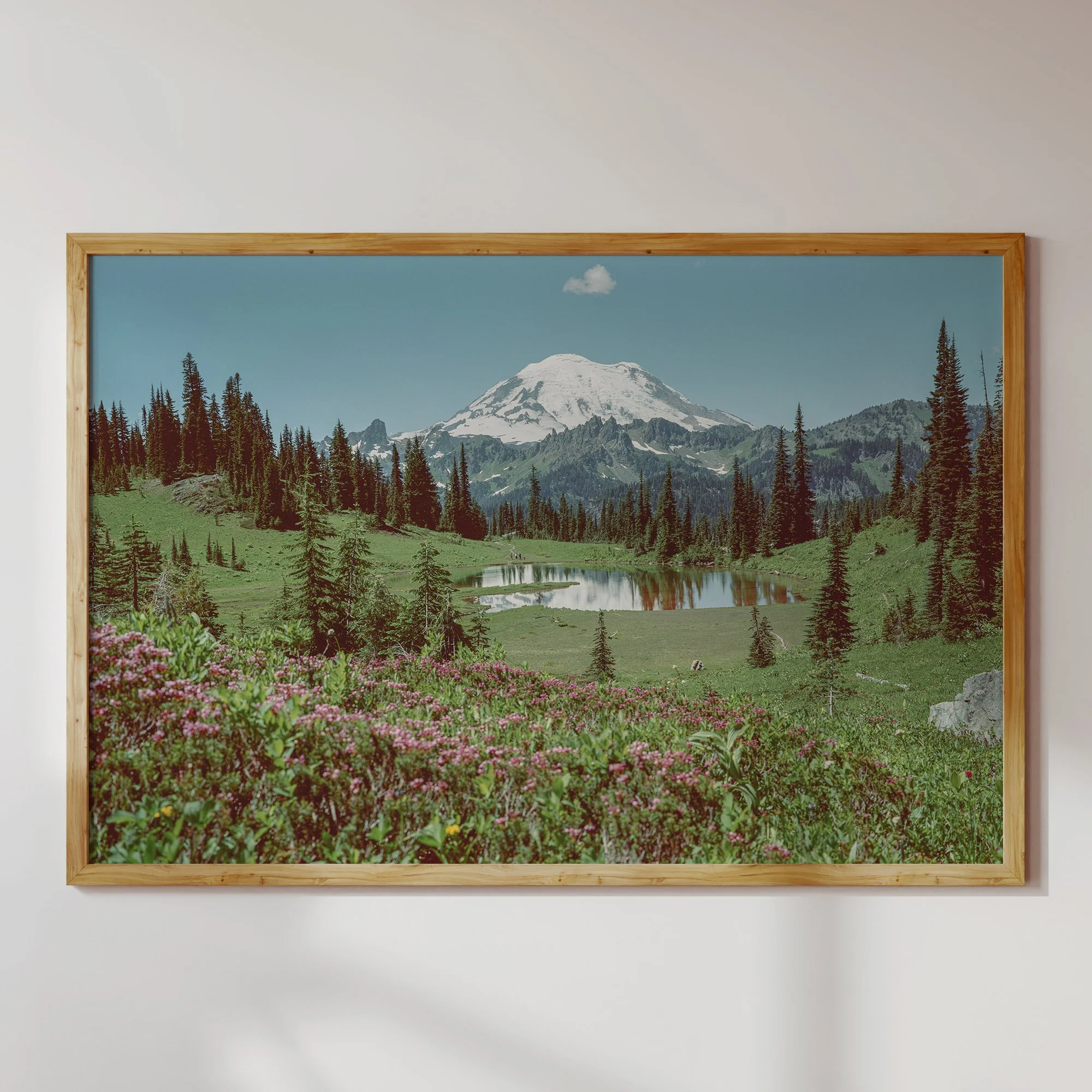 Mt Rainier Pacific Northwest Wall Art Beautiful Landscape Print
